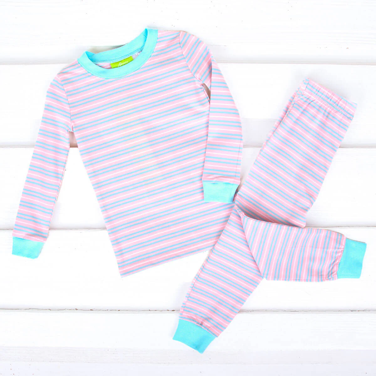 Pink Multi Stripe Pajamas - Image 2