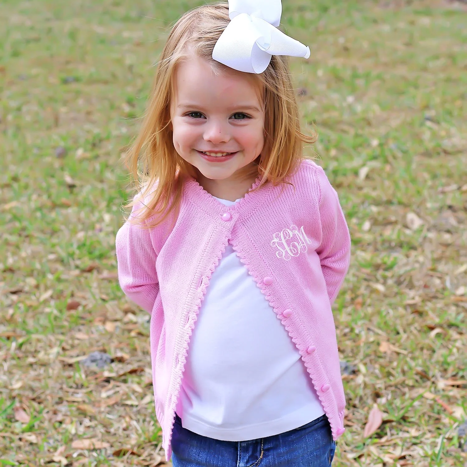Button Up Sweater Pink - Image 3