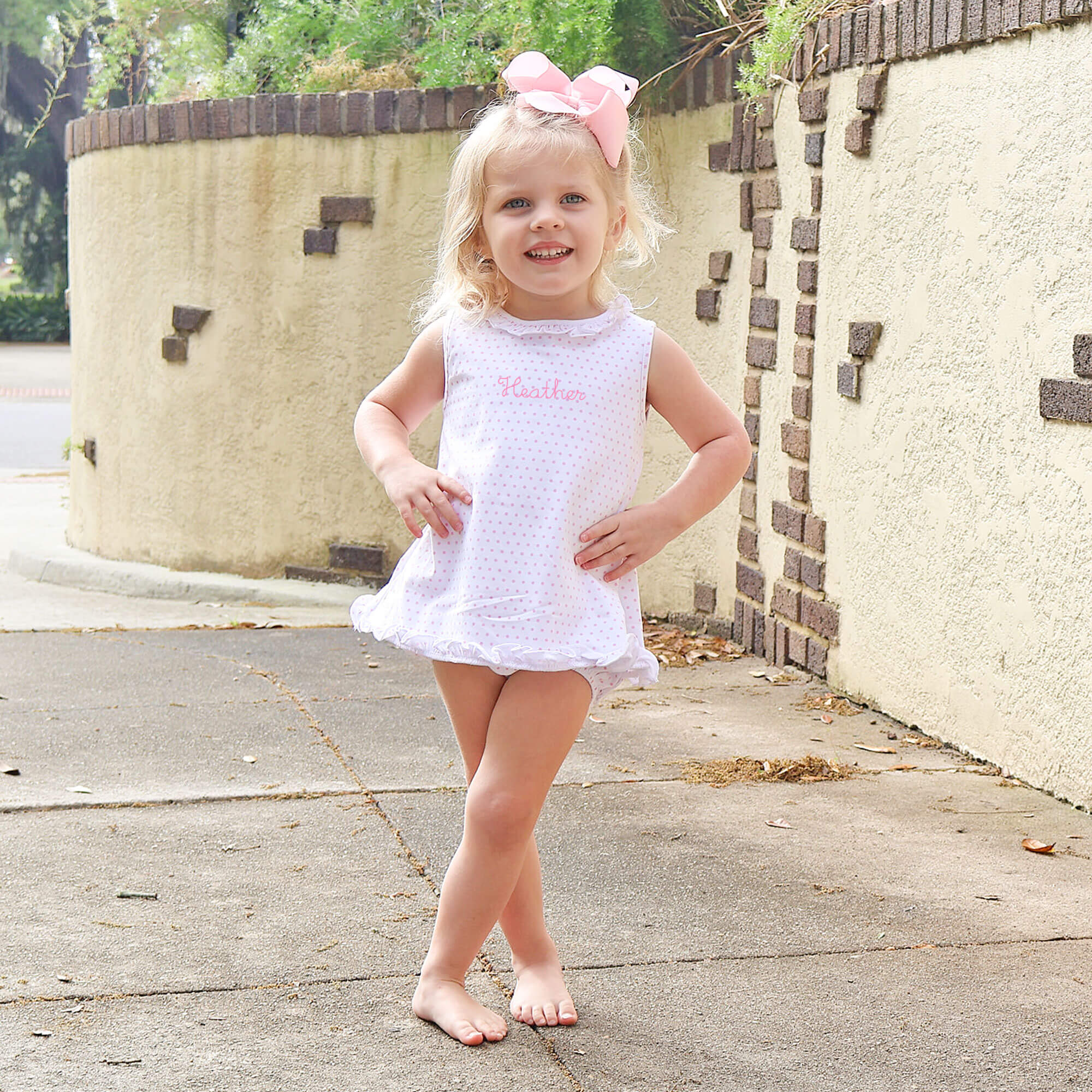 Pink Polka Dot Skirt Bubble - Image 4