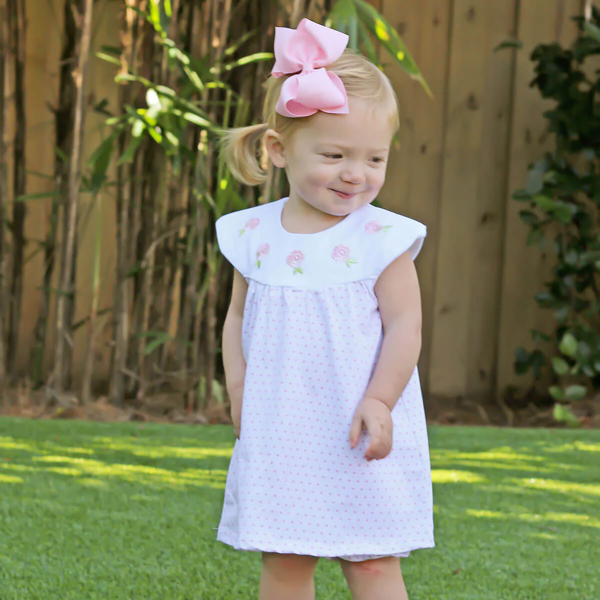 Pink Polka Dot Lindsey Dress - Image 2