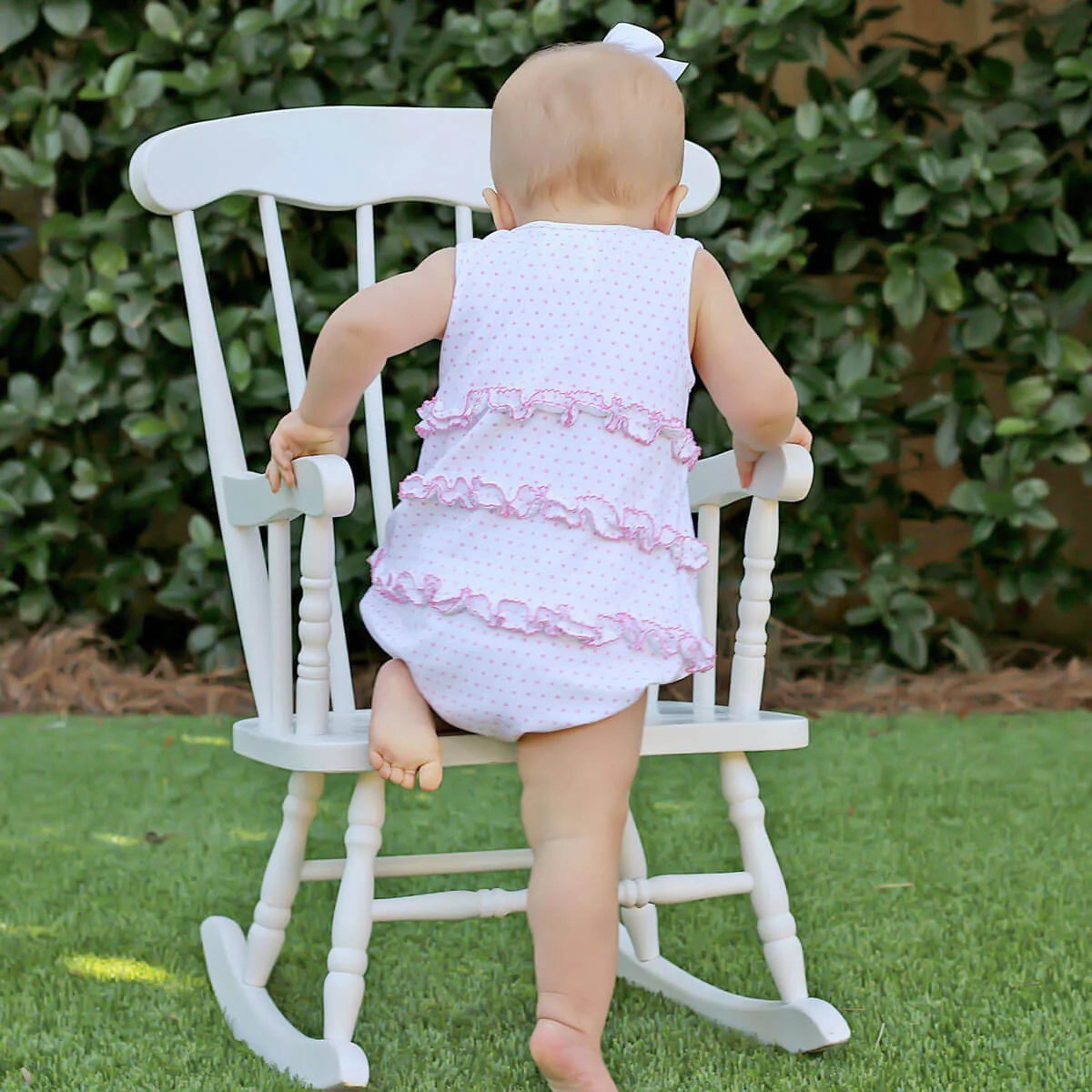 Pink Polka Dot Ruffle Bubble - Image 2