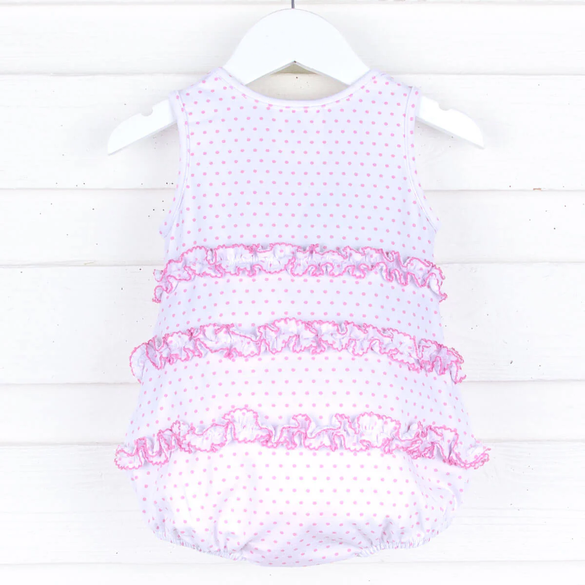 Pink Polka Dot Ruffle Bubble - Image 4