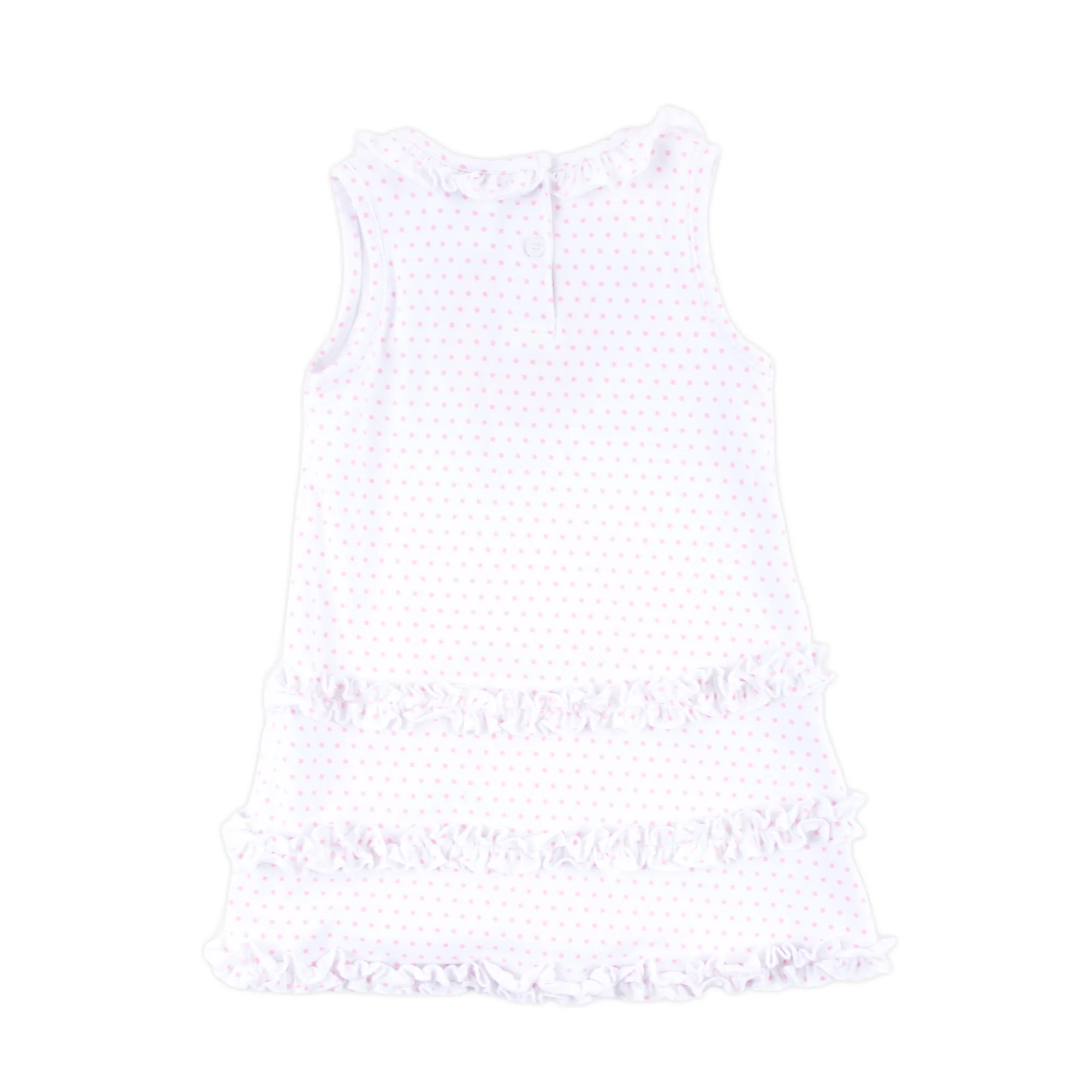 Pink Polka Dot Ruffle Dress - Image 4