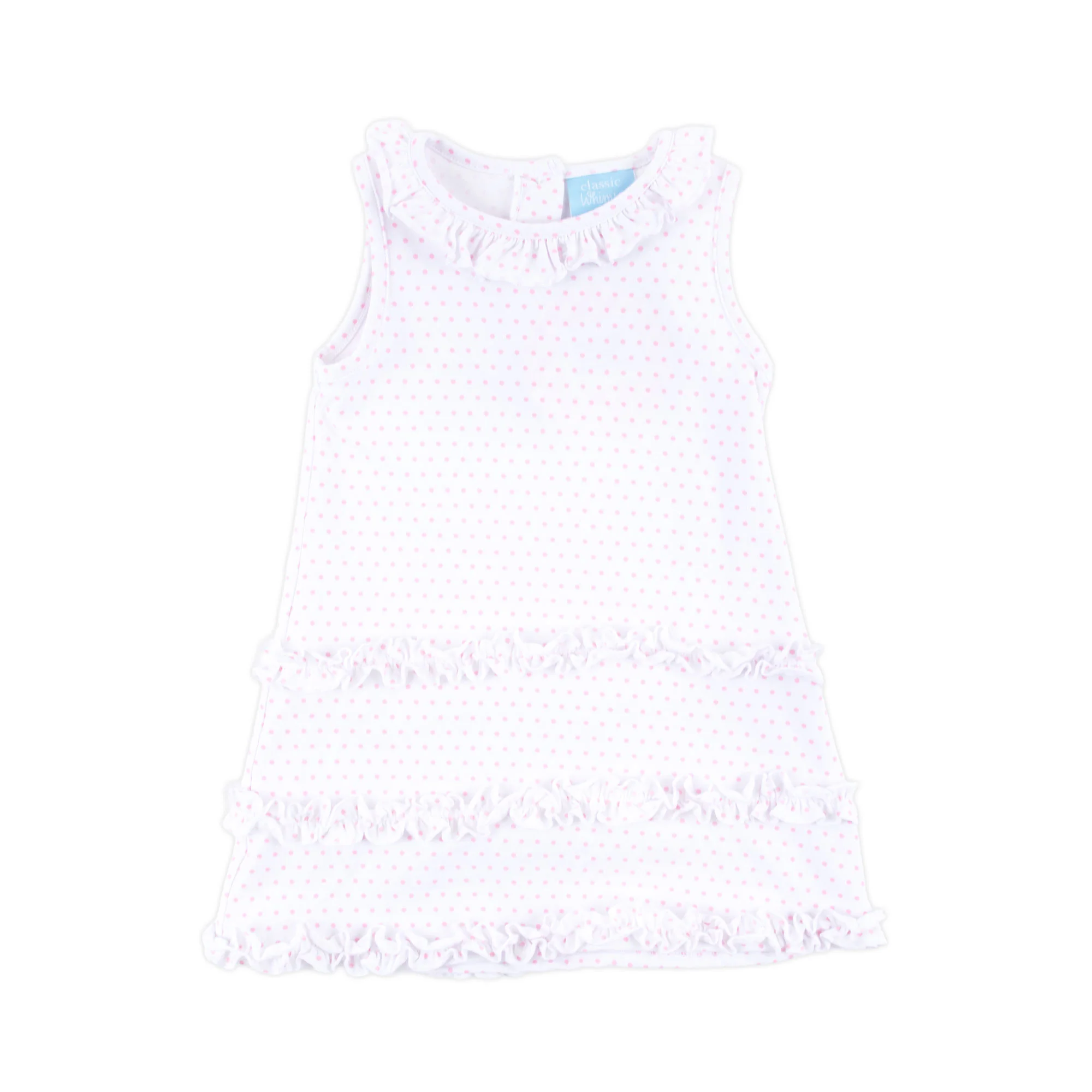 Pink Polka Dot Ruffle Dress - Image 6