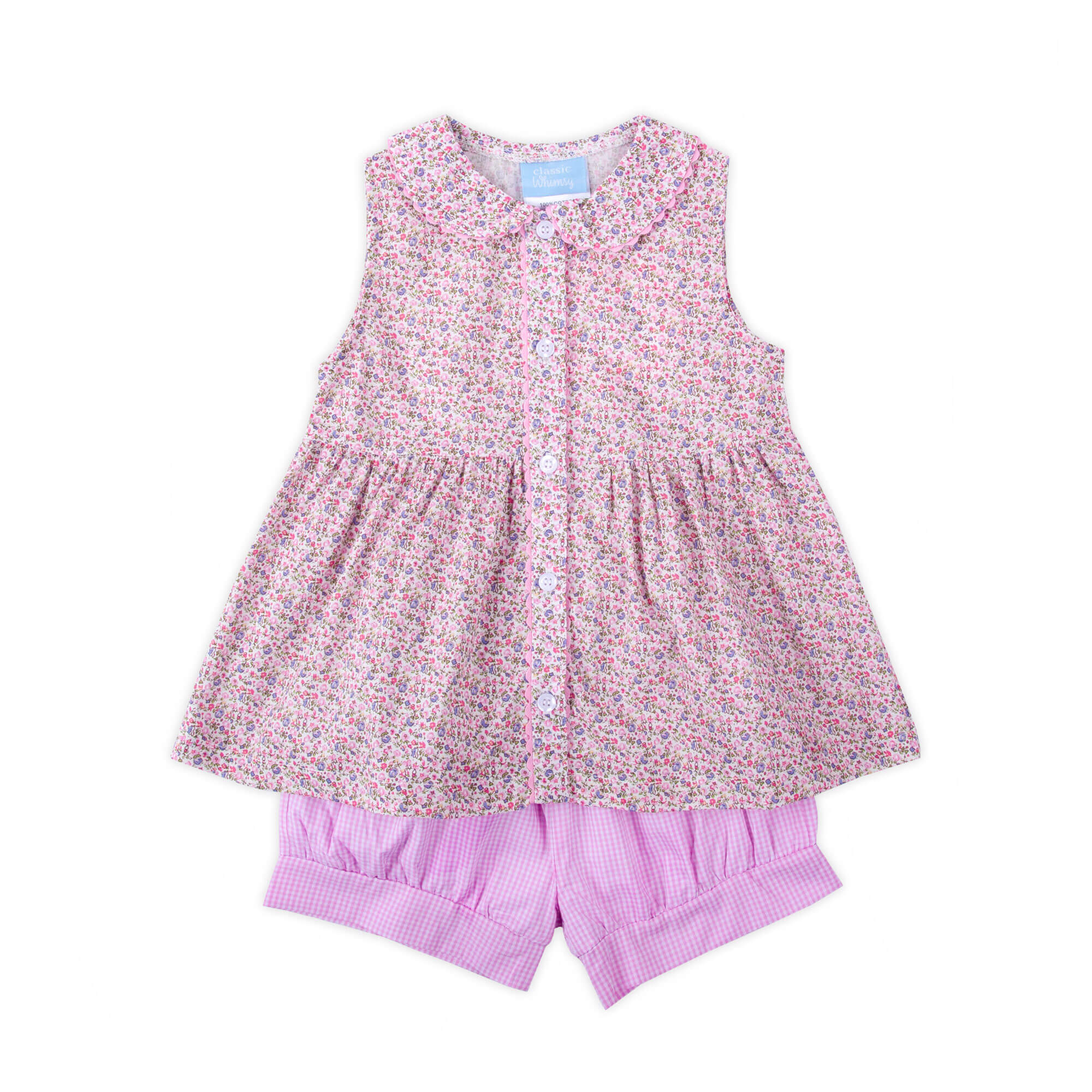 Pink & Purple Floral Lola Short Set - Image 2