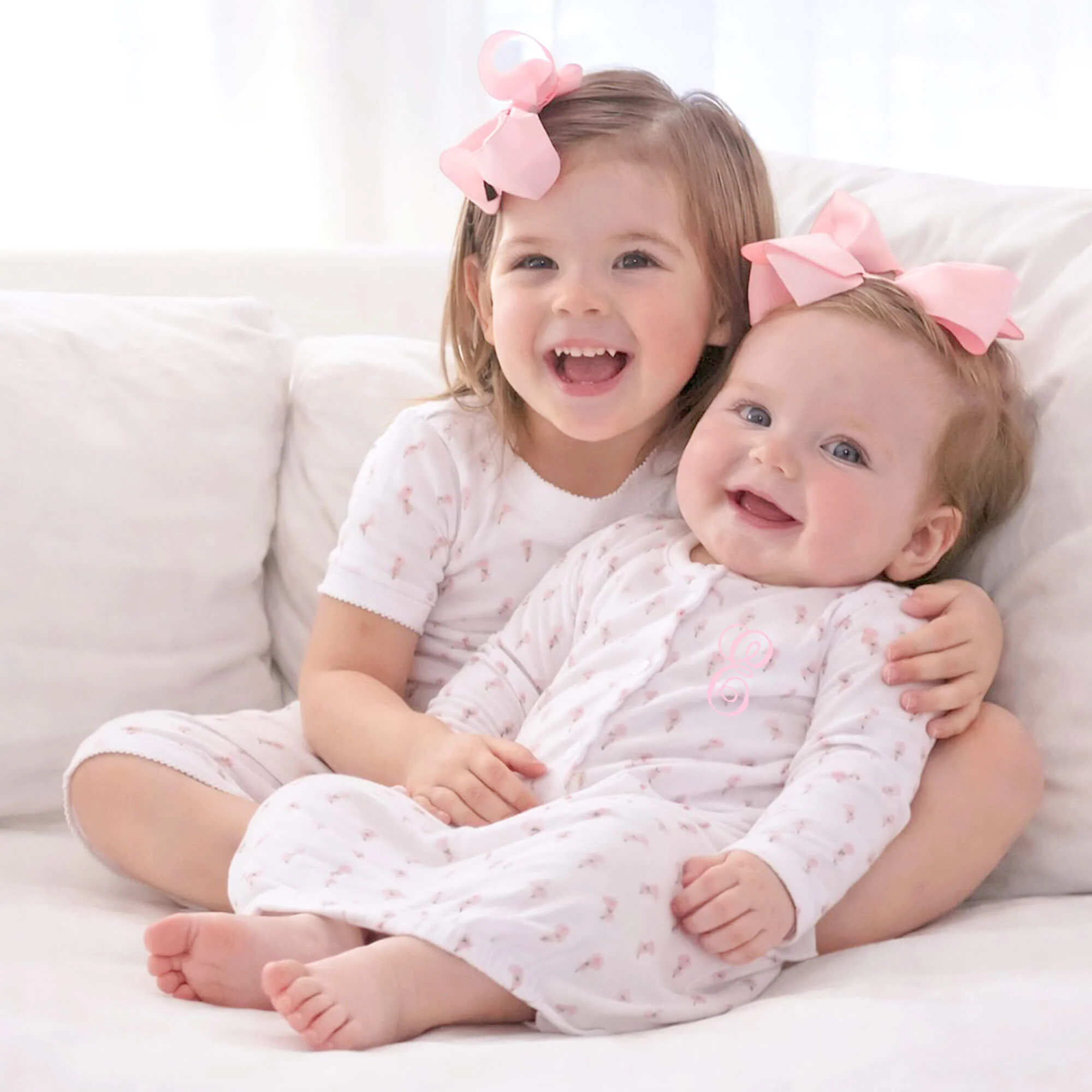Pink Rosebud Layette Gown - Image 3