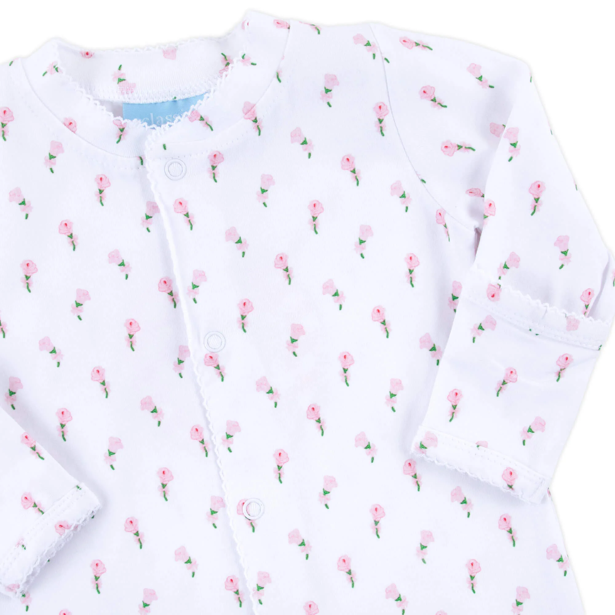 Pink Rosebud Layette Gown - Image 4