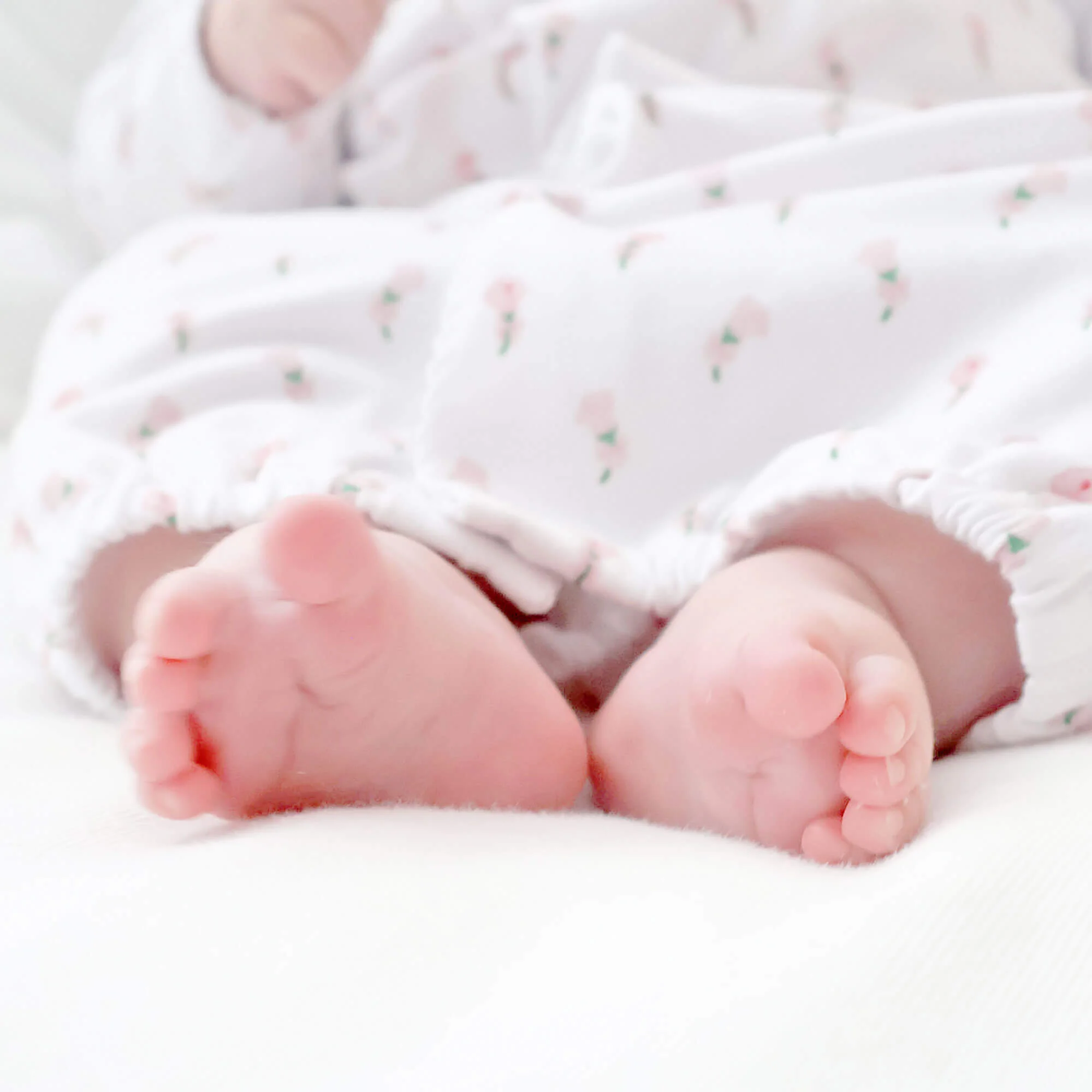 Pink Rosebud Layette Gown - Image 6