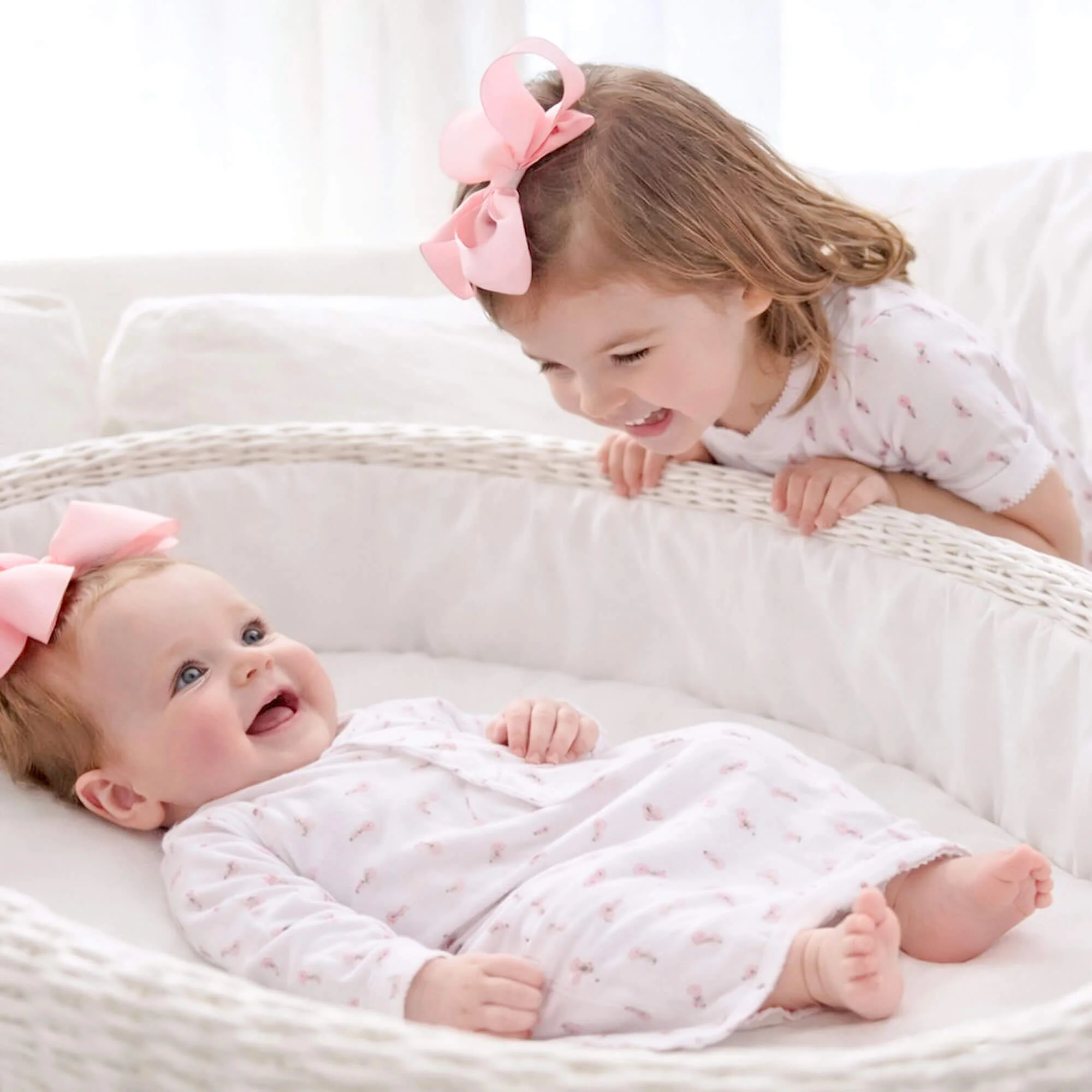 Pink Rosebud Layette Gown - Image 7
