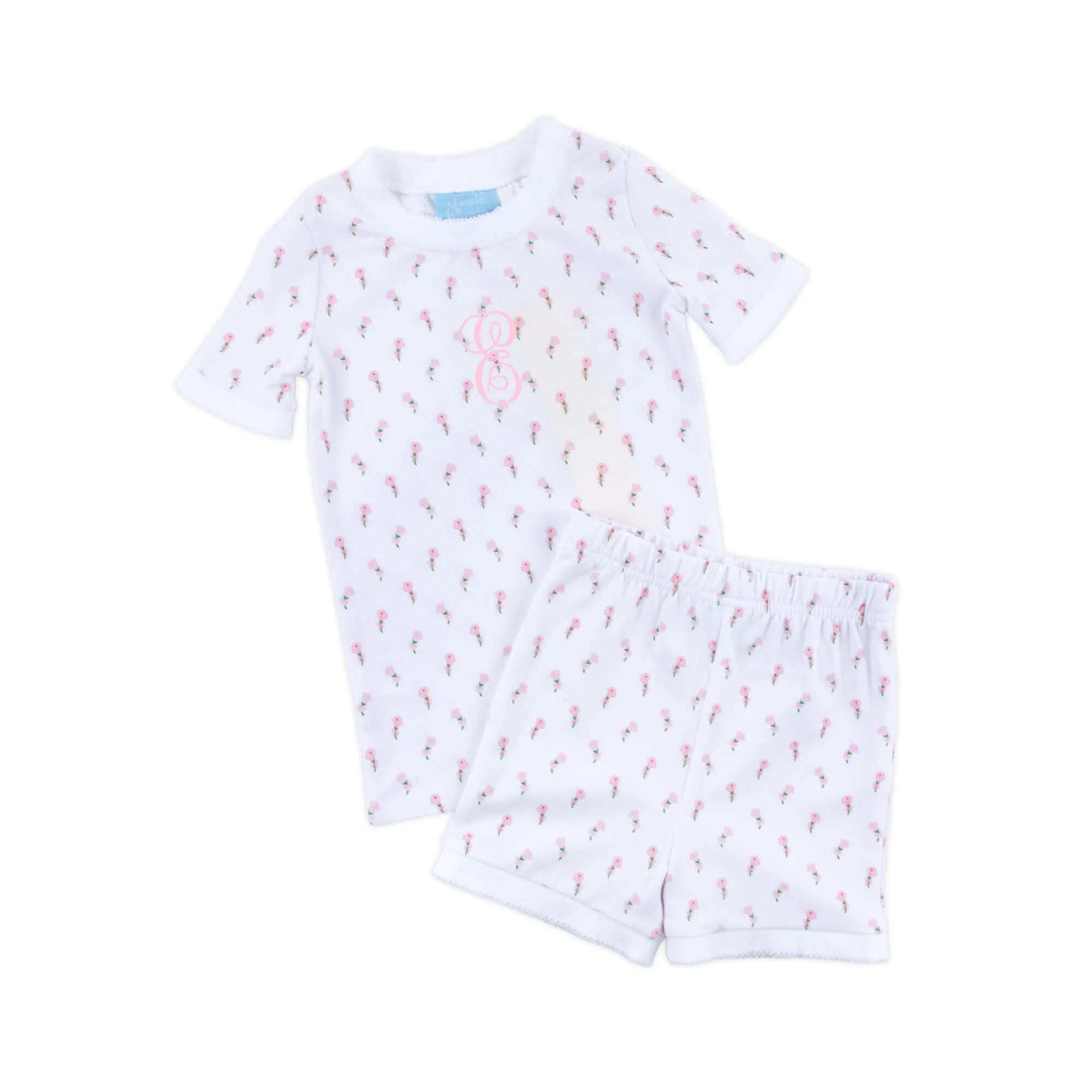 Pink Rosebud Short Pajamas - Image 2