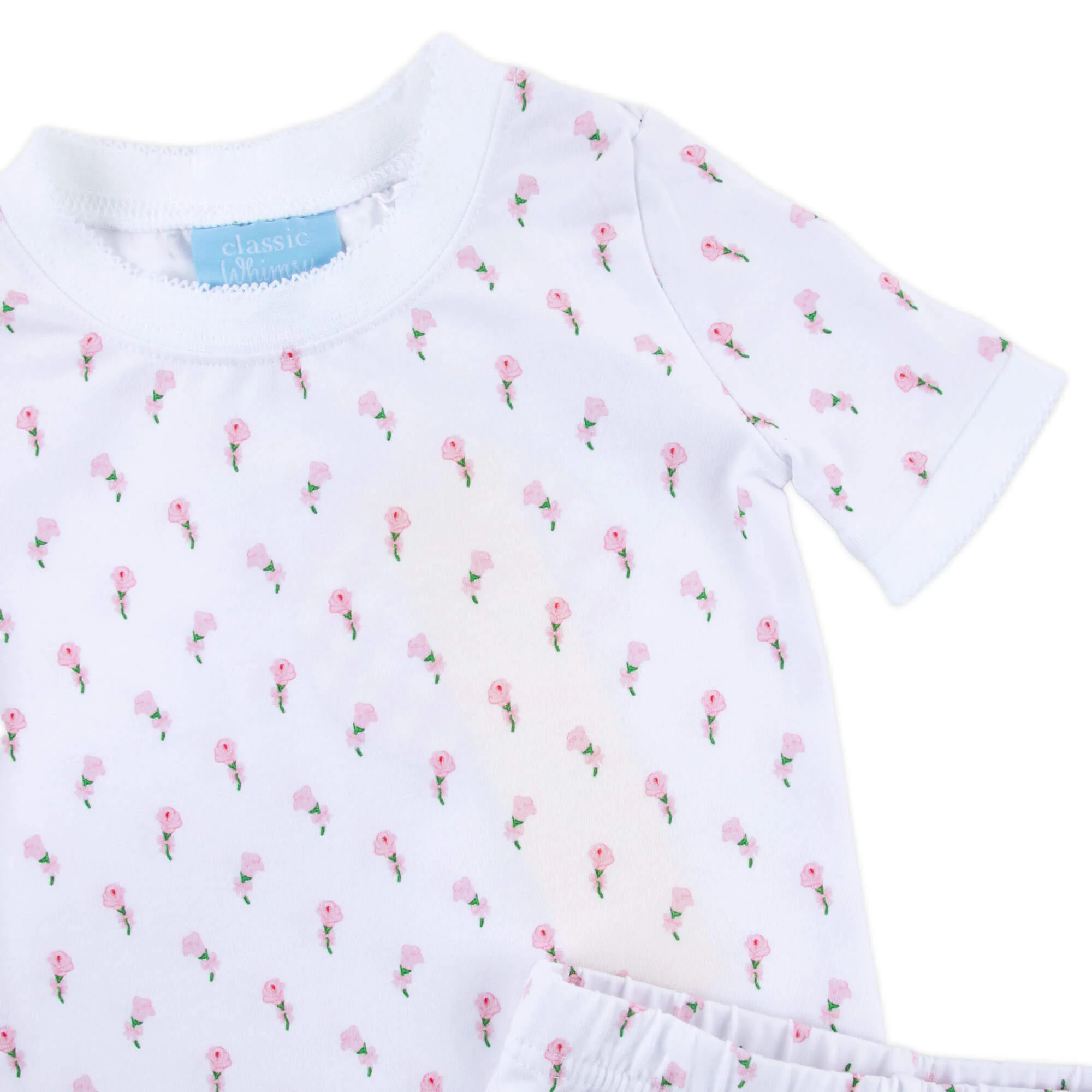 Pink Rosebud Short Pajamas - Image 4