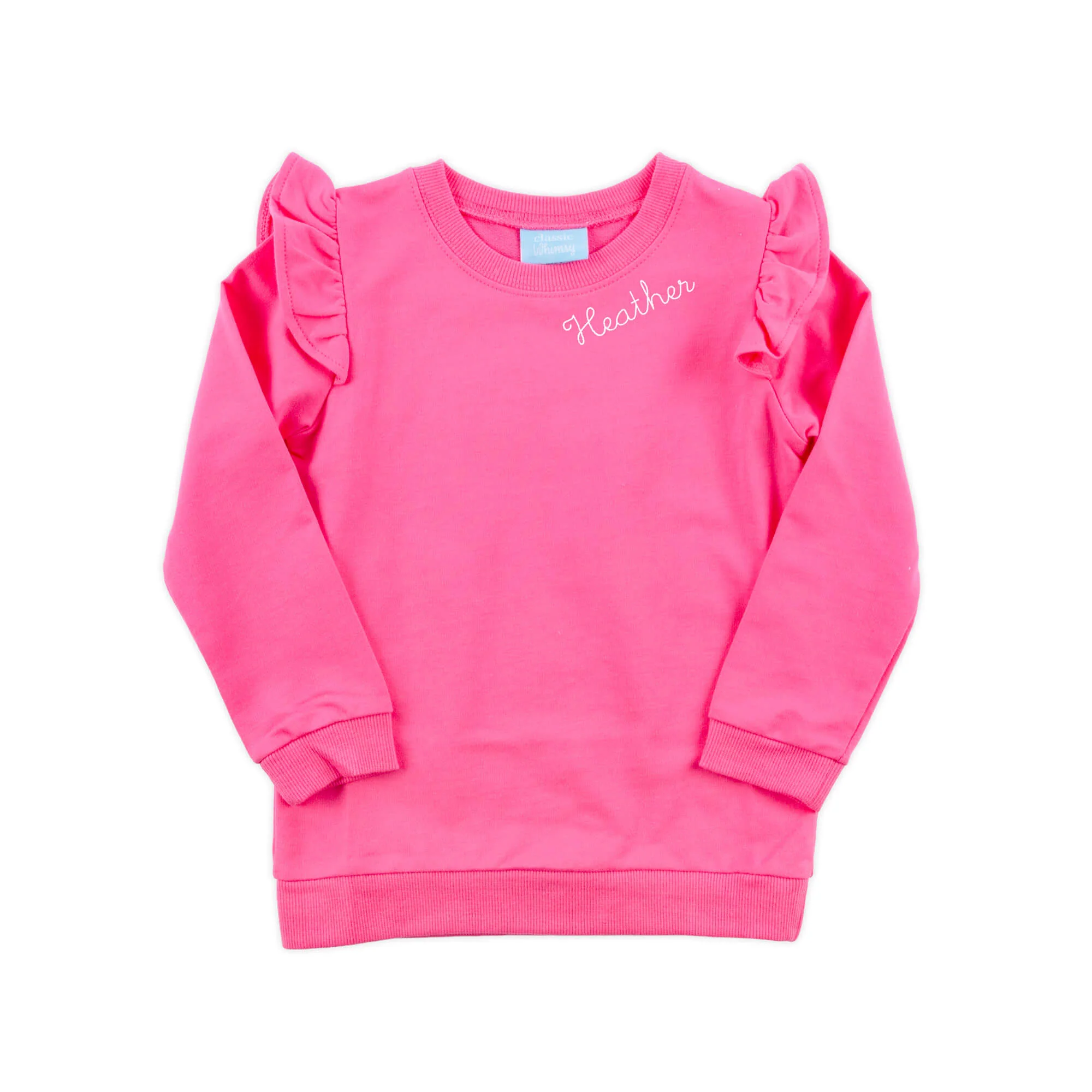 Pink Ruffle Sweatshirt - Image 2