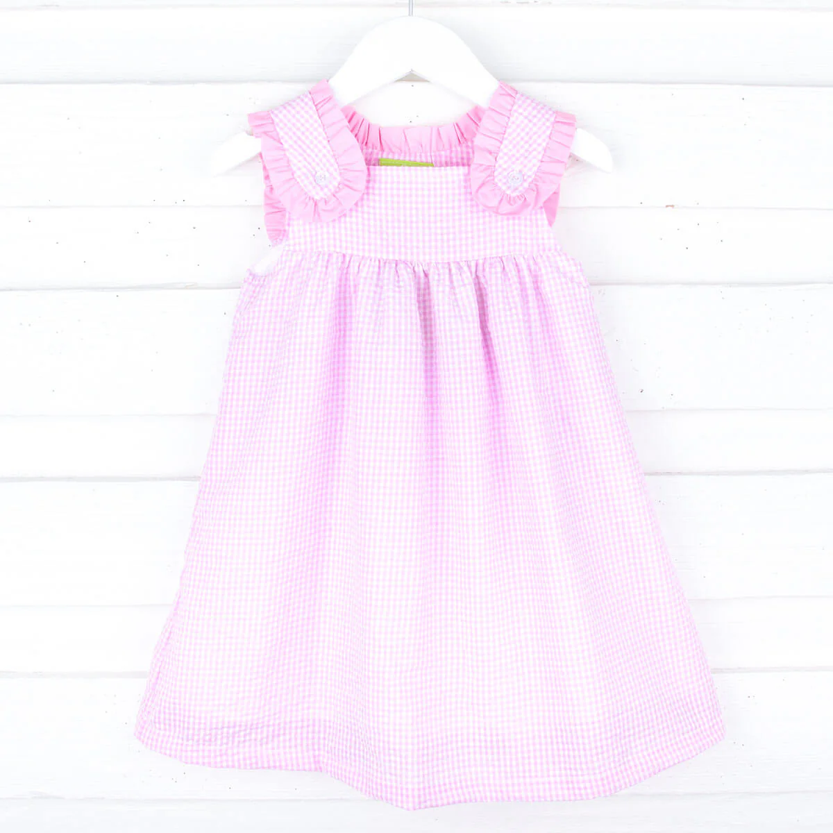 Pink Seersucker Lulu Dress - Image 2