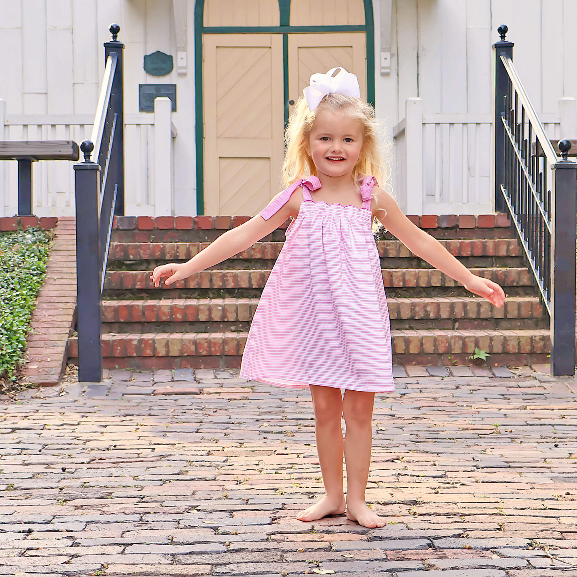 Pink Stripe Aurora Dress - Image 3