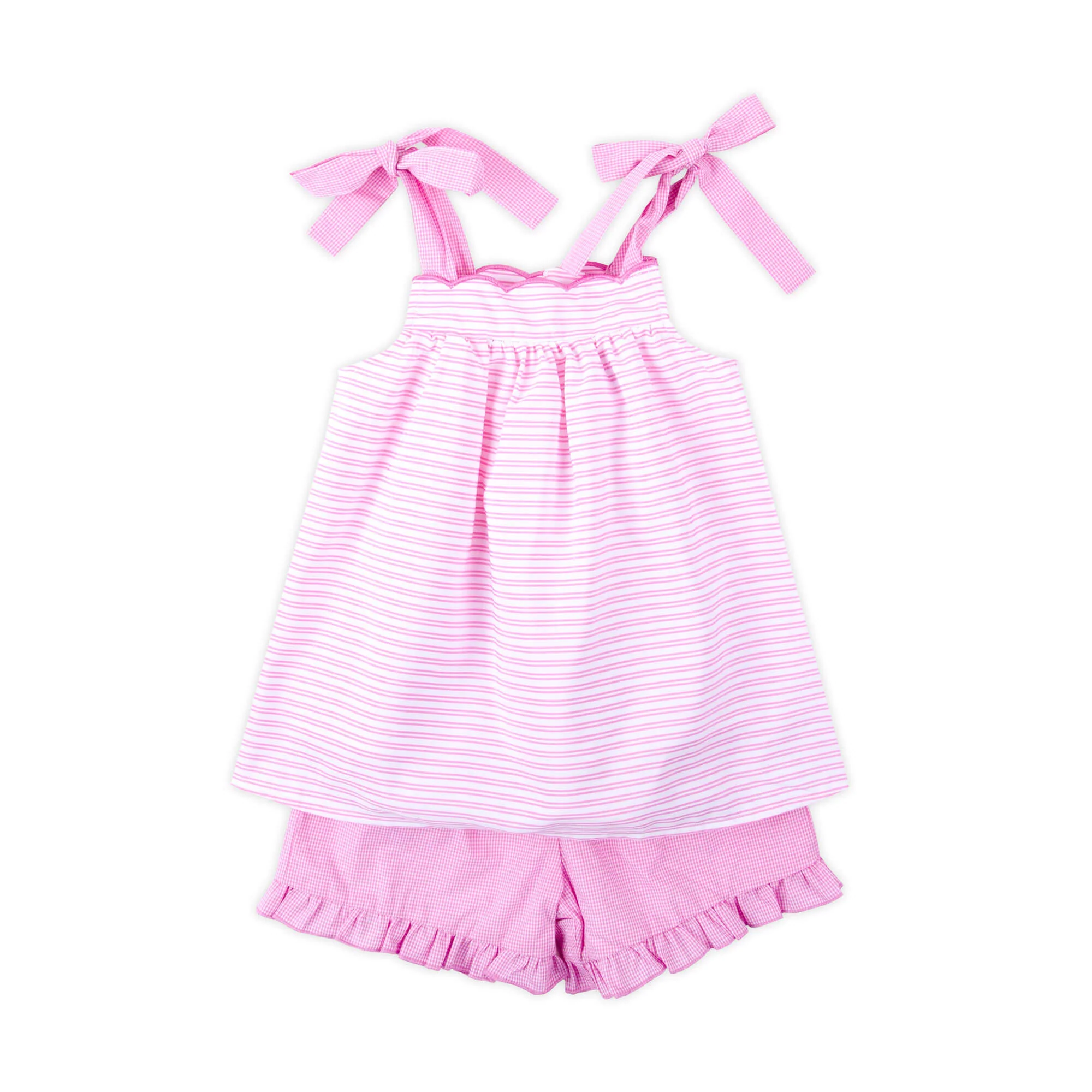 Pink Stripe Aurora Short Set - Image 2