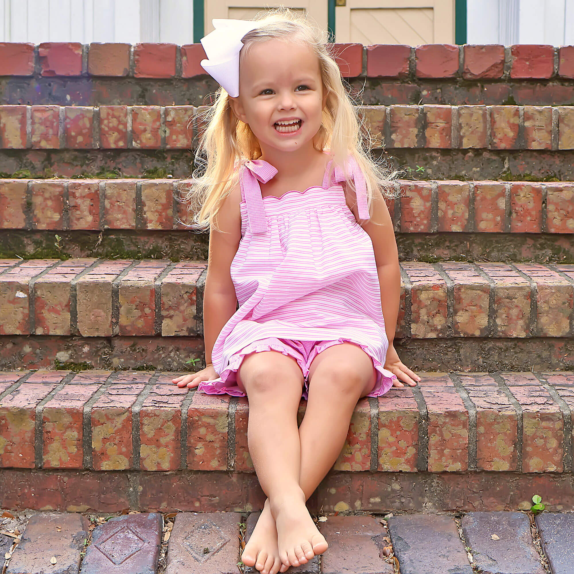 Pink Stripe Aurora Short Set - Image 3