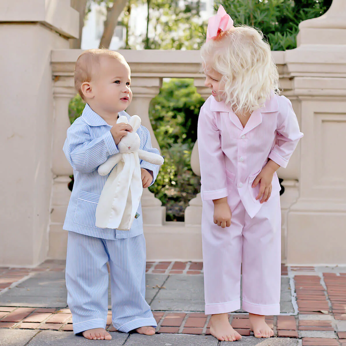 Pink Stripe Classic Pajamas - Image 4