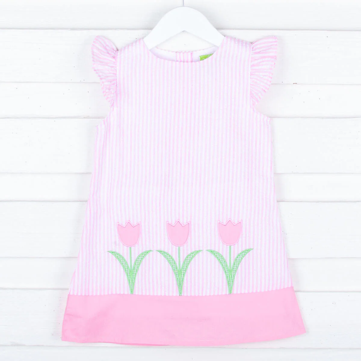Tulip Garden Pink Stripe Dress - Image 2