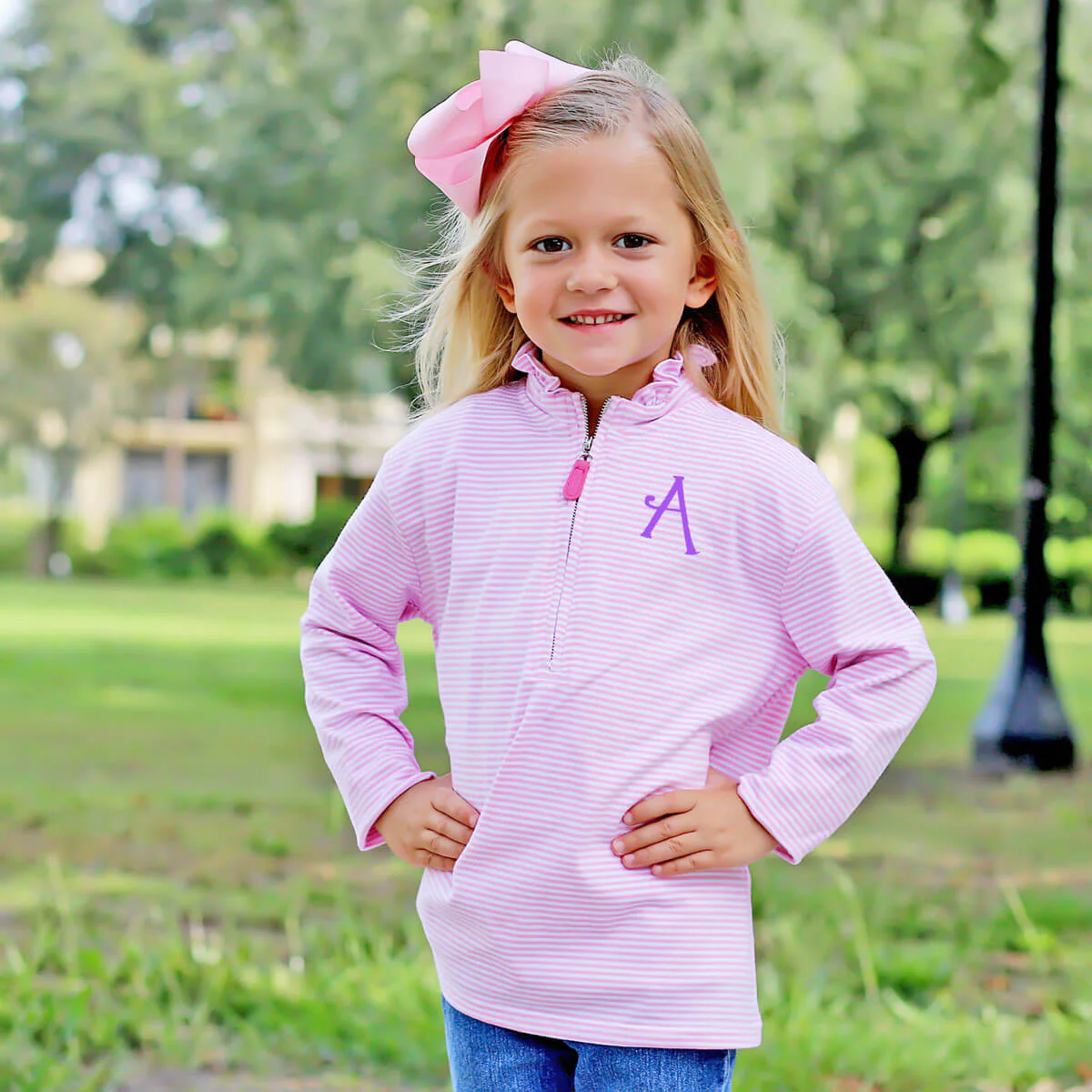 Girl Half Zip Pullover - Image 14