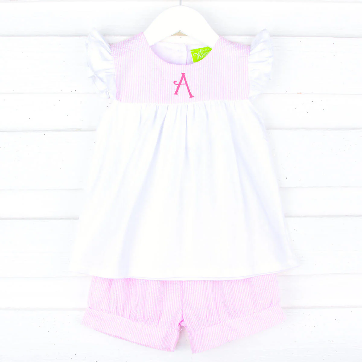 Pink Stripe Lauren Short Set - Image 2