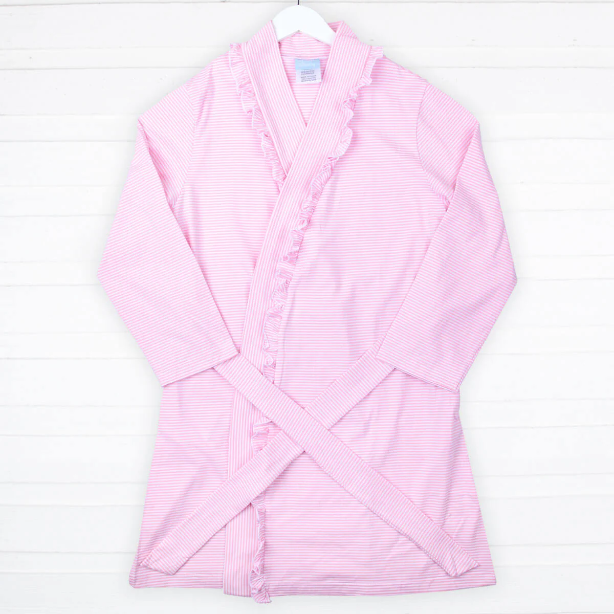 Pink Stripe Women's Robe - Image 4