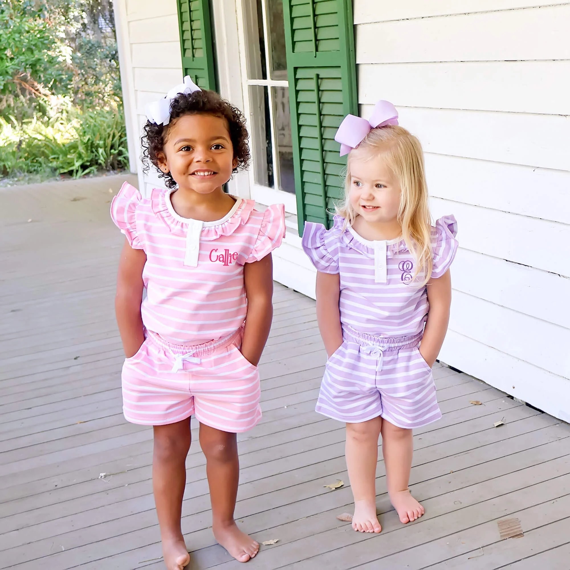 Pink Stripe Nina Short Set - Image 3