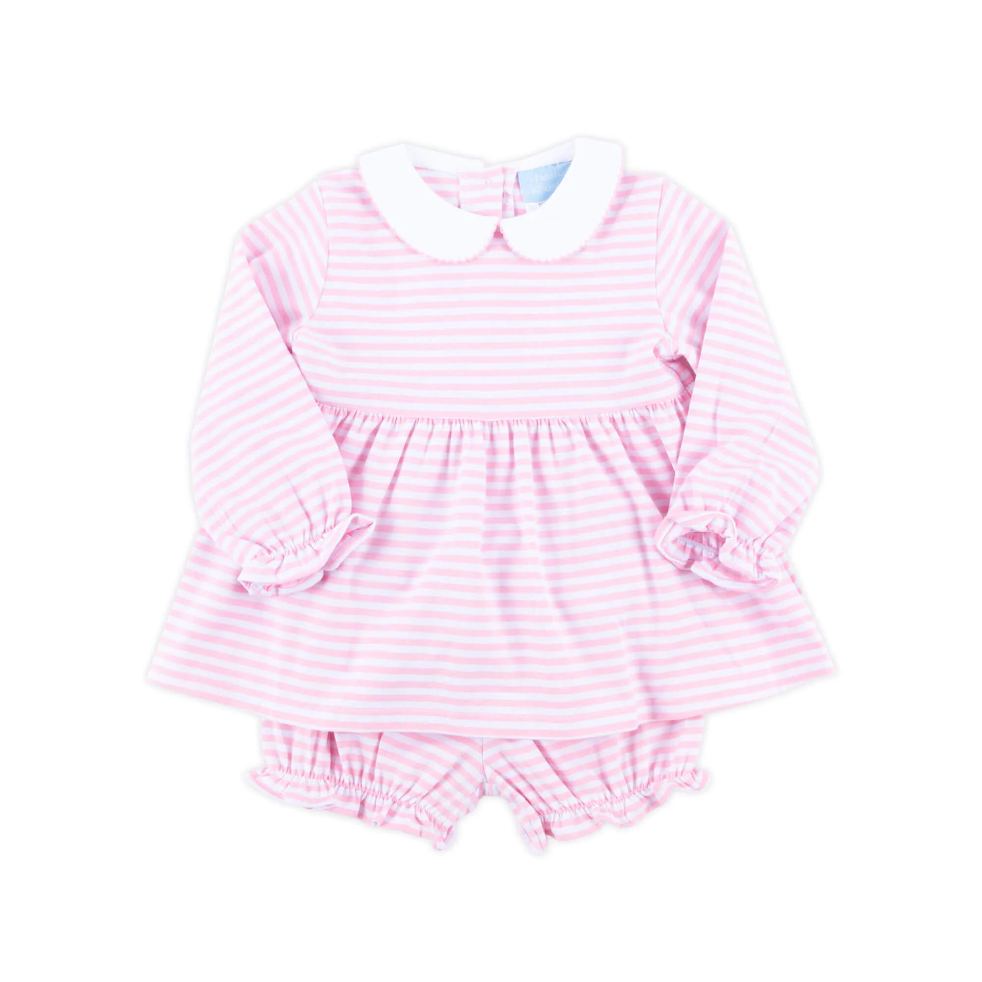 Pink Stripe Riley Bloomer Set - Image 2
