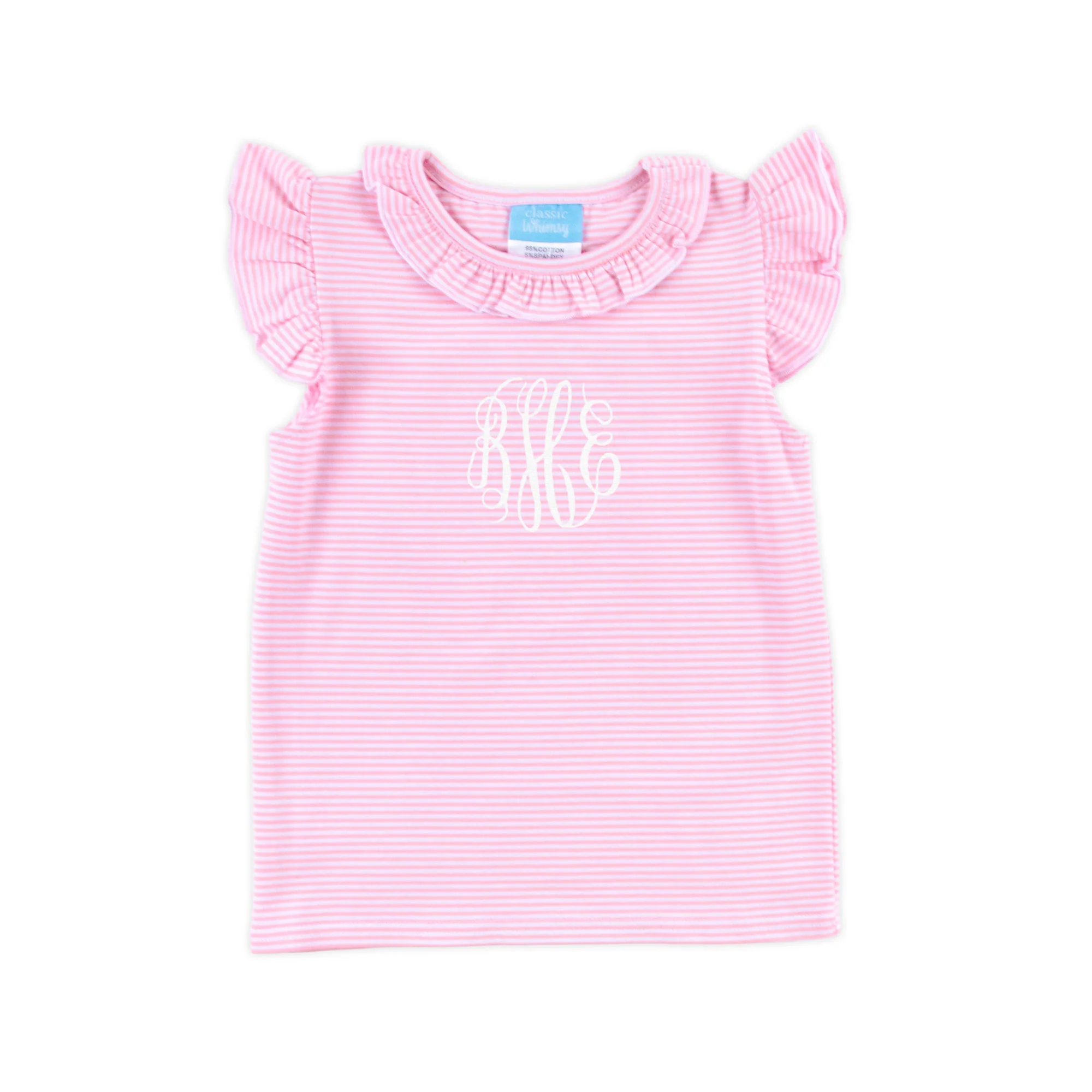 Pink Stripe Ruffle Top - Image 2