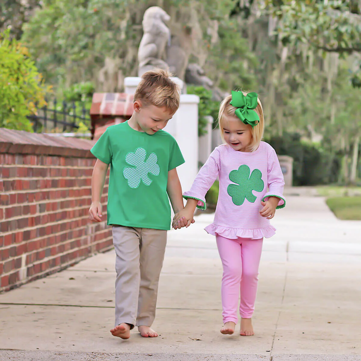 Shamrock Pink Stripe Milly Legging Set - Image 3