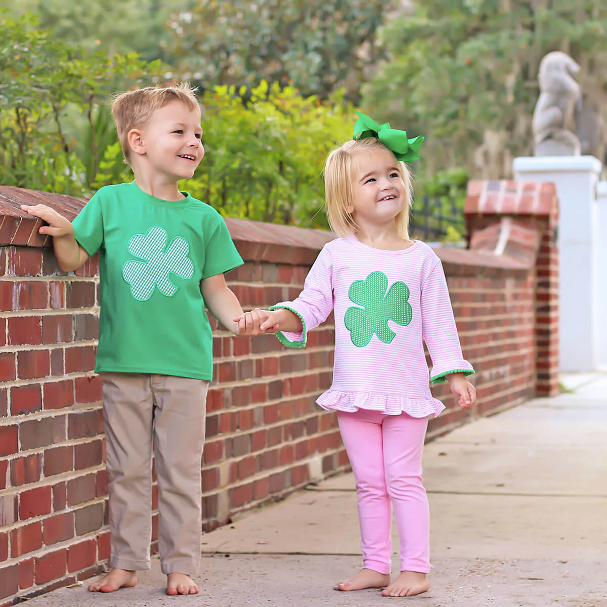 Shamrock Pink Stripe Milly Legging Set - Image 4