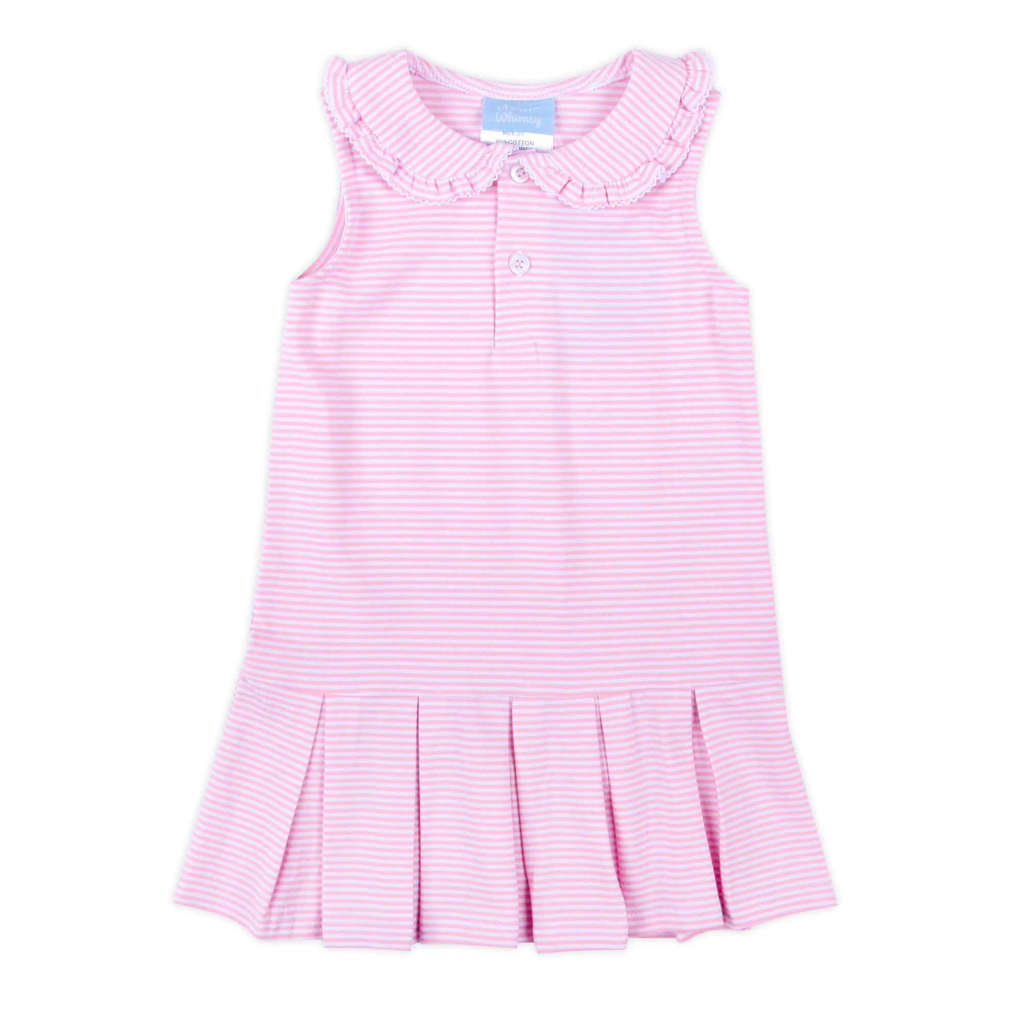 Pink Stripe Tennis Dress - Image 4