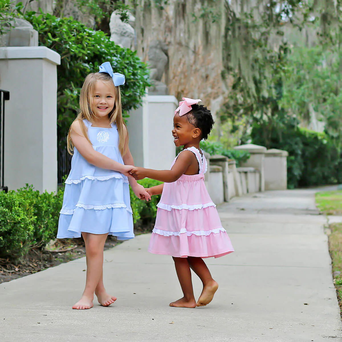 Callie Tiered Ruffle Dress Pink - Image 10