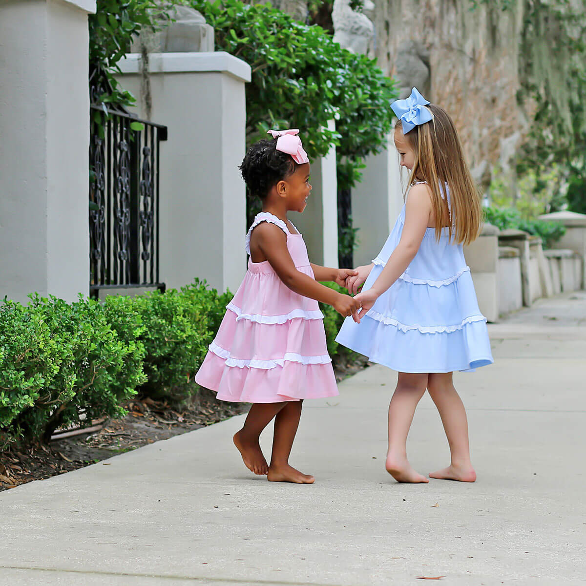 Callie Tiered Ruffle Dress Pink - Image 7