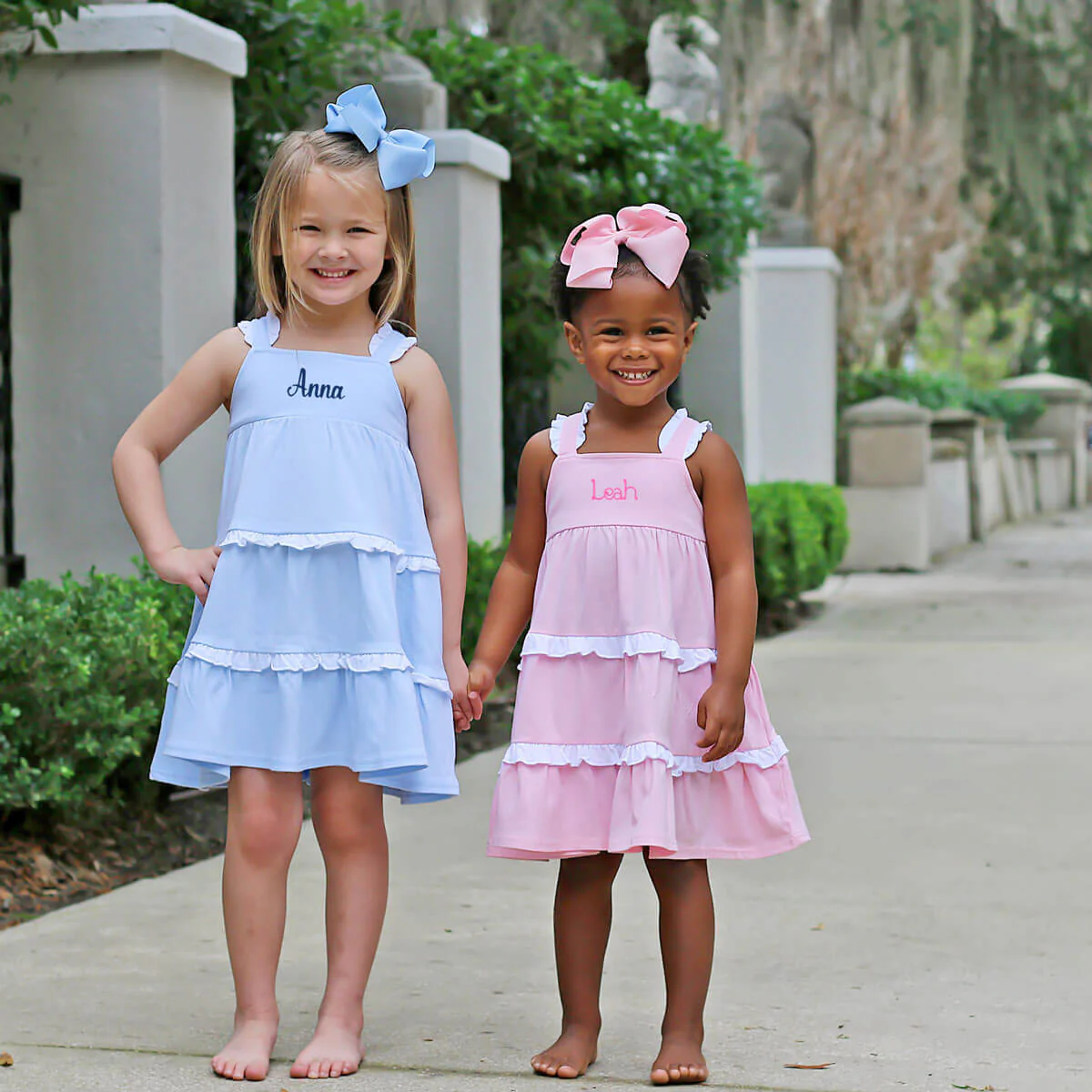 Callie Tiered Ruffle Dress Pink - Image 8