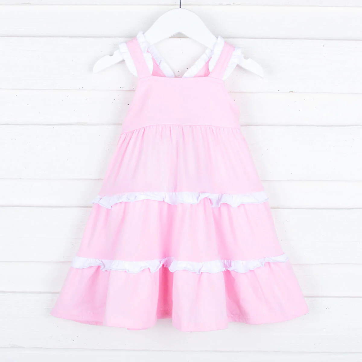 Callie Tiered Ruffle Dress Pink - Image 9