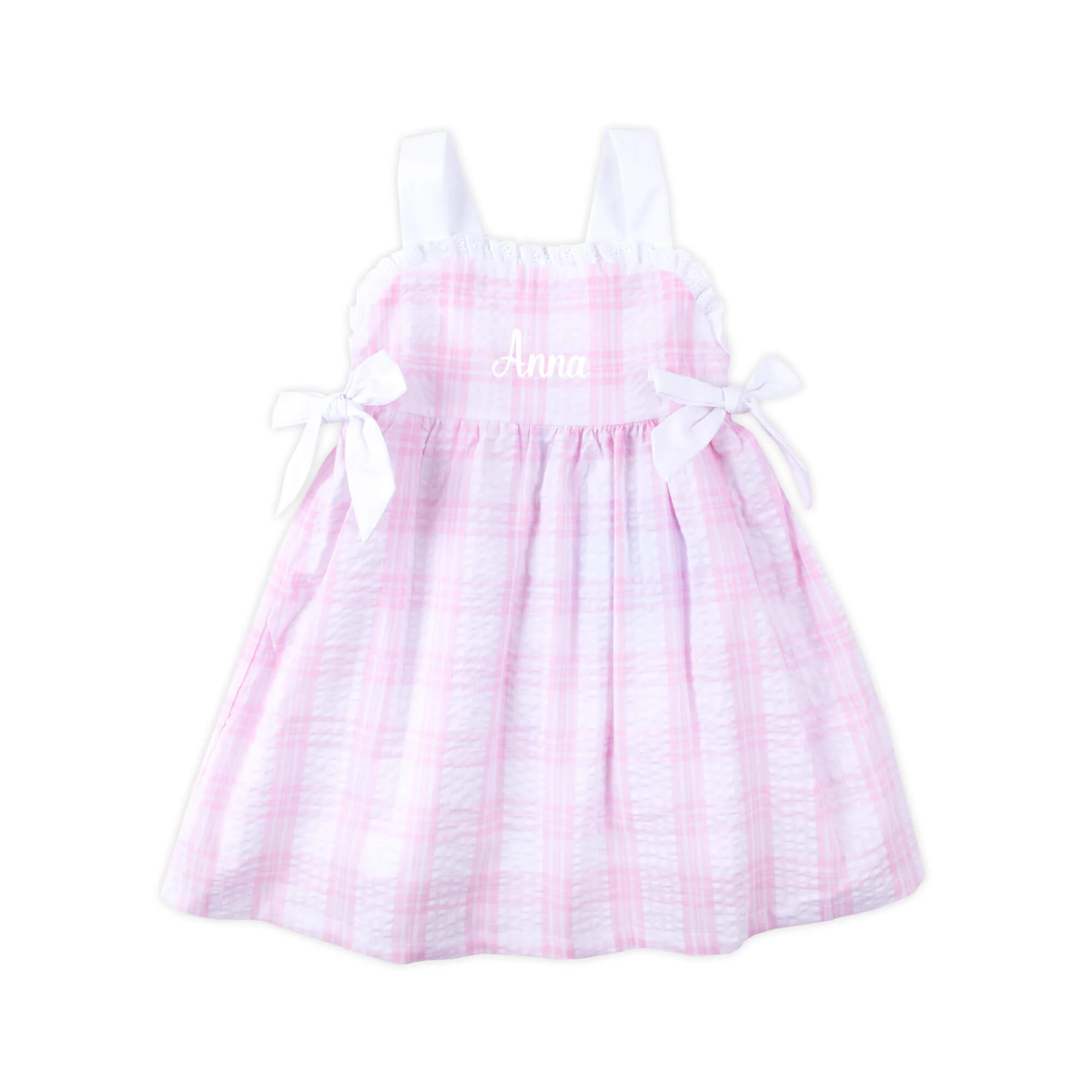 Pink Windowpane Lydia Dress - Image 2