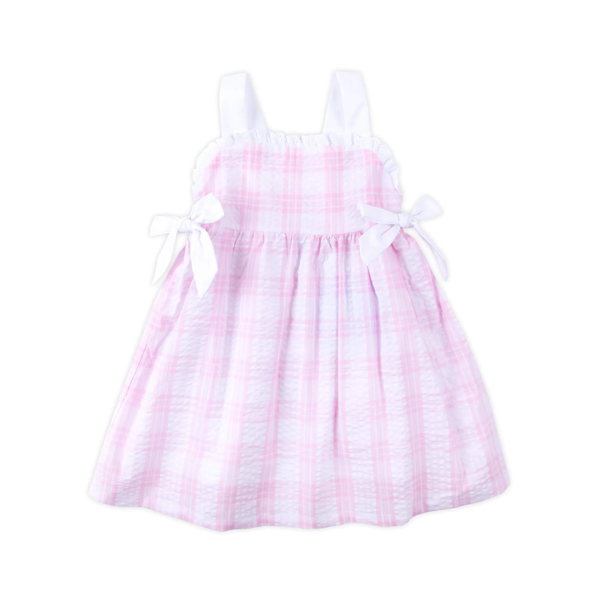 Pink Windowpane Lydia Dress - Image 4