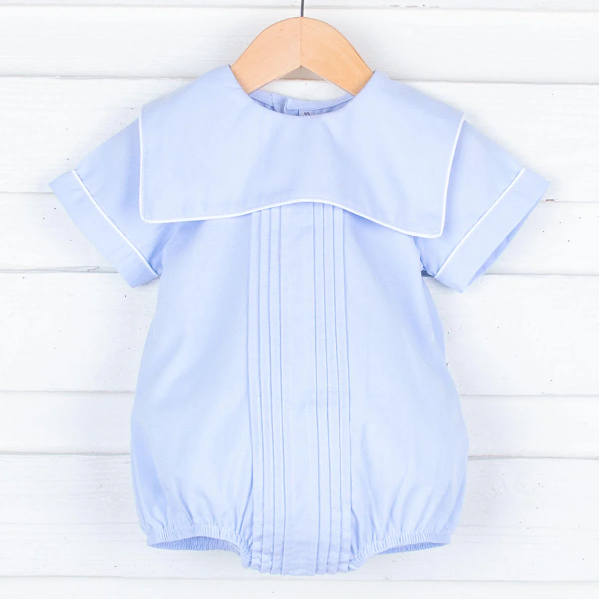 Pleated Light Blue Boy Bubble - Image 2