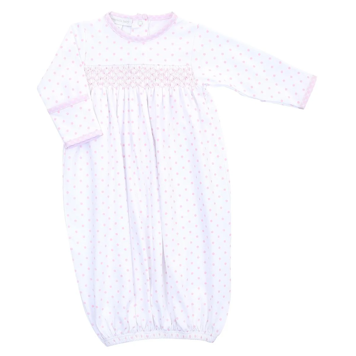 Polka Dot Smocked Essentials Gown - Image 3