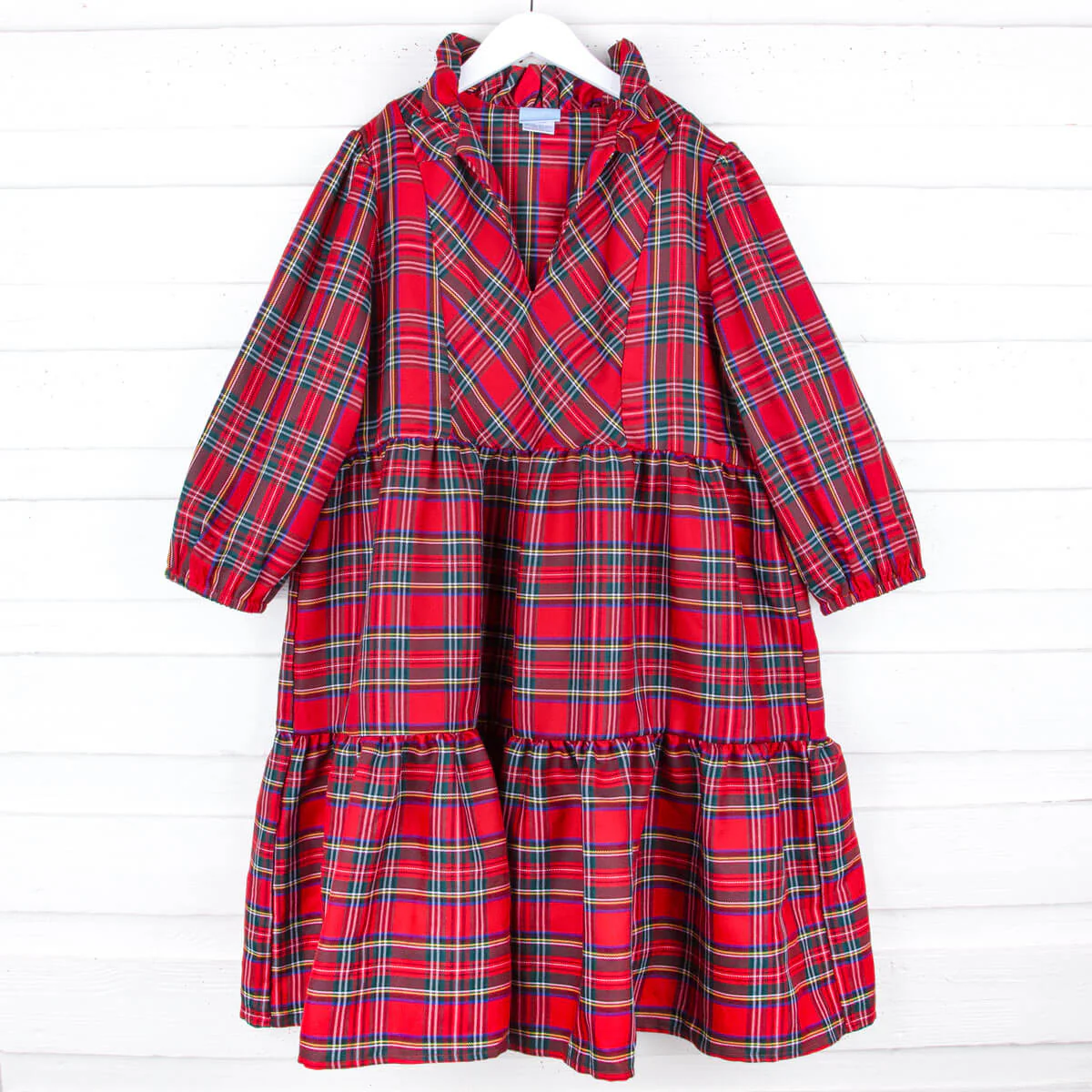Portland Plaid Red Women's Dress - Image 10
