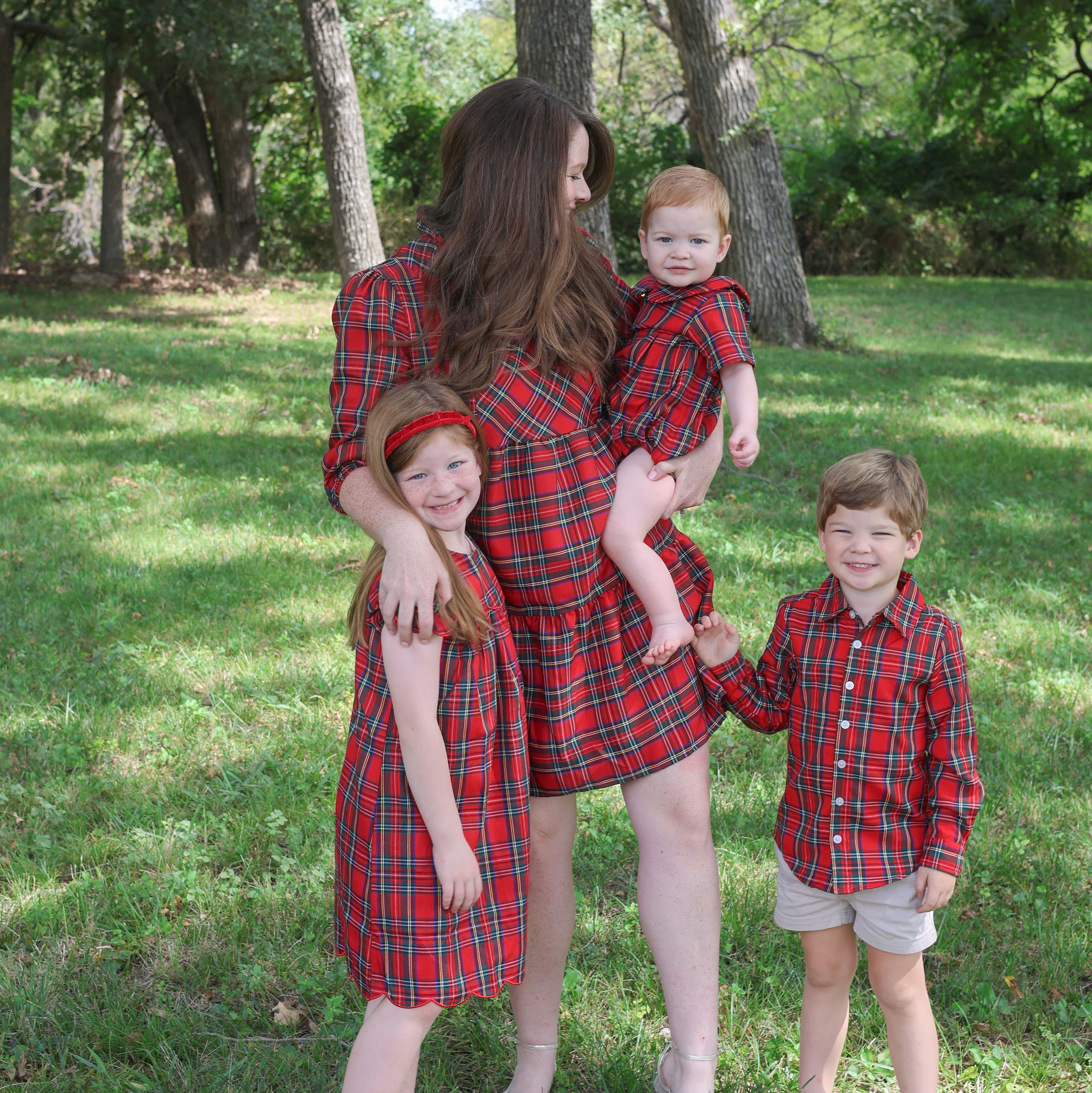 Portland Plaid Red Collared Bubble - Image 3