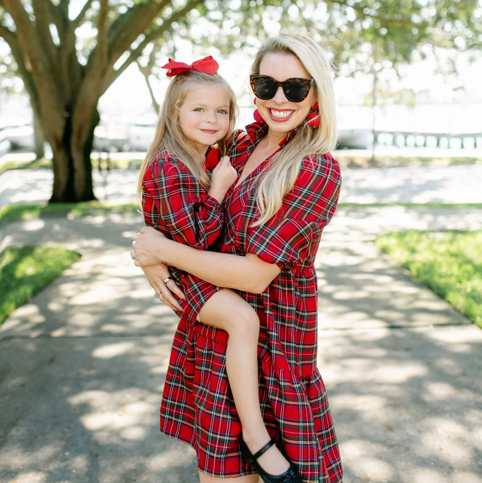 Portland Plaid Red Women's Dress - Image 6