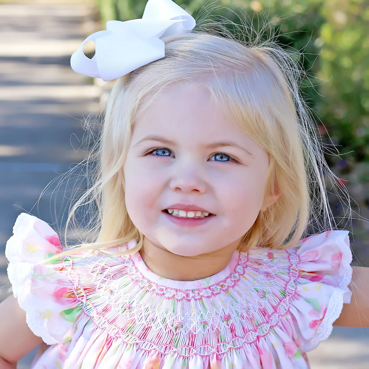 Pretty Peony Smocked Geometric Bloomer Set - Image 6