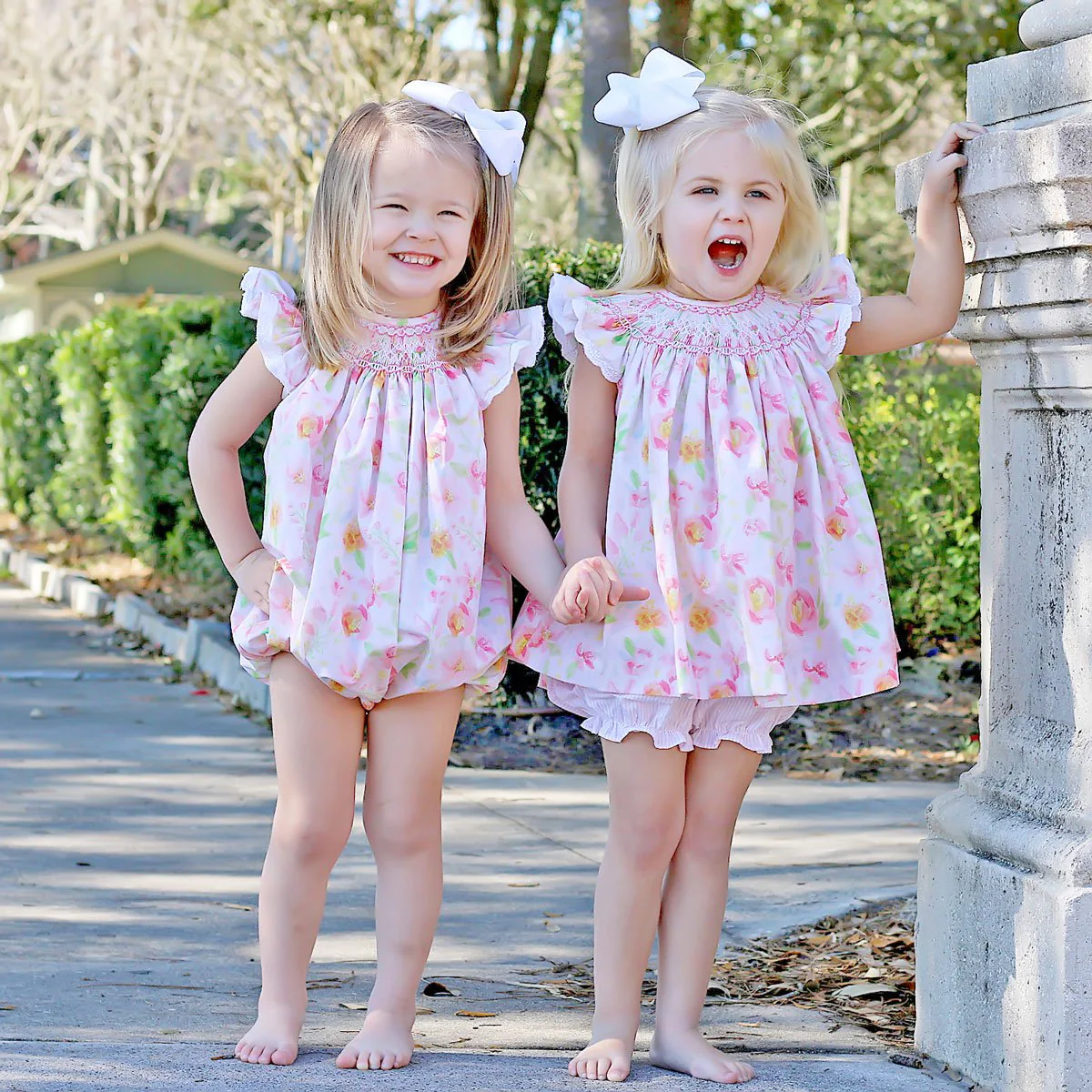 Pretty Peony Smocked Geometric Bubble - Image 4