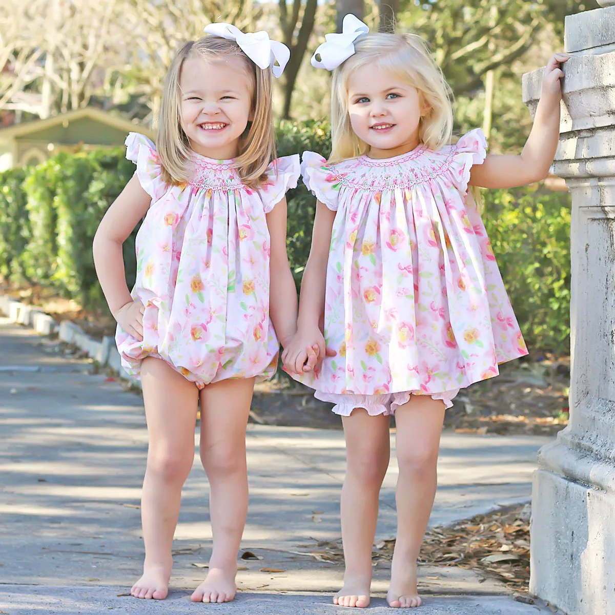 Pretty Peony Smocked Geometric Bubble - Image 5