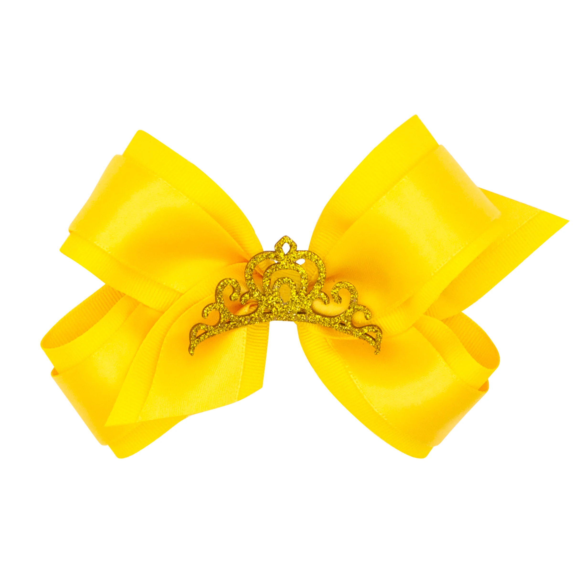 Princess Crown Grosgrain with Satin Overlay Bow - Image 4