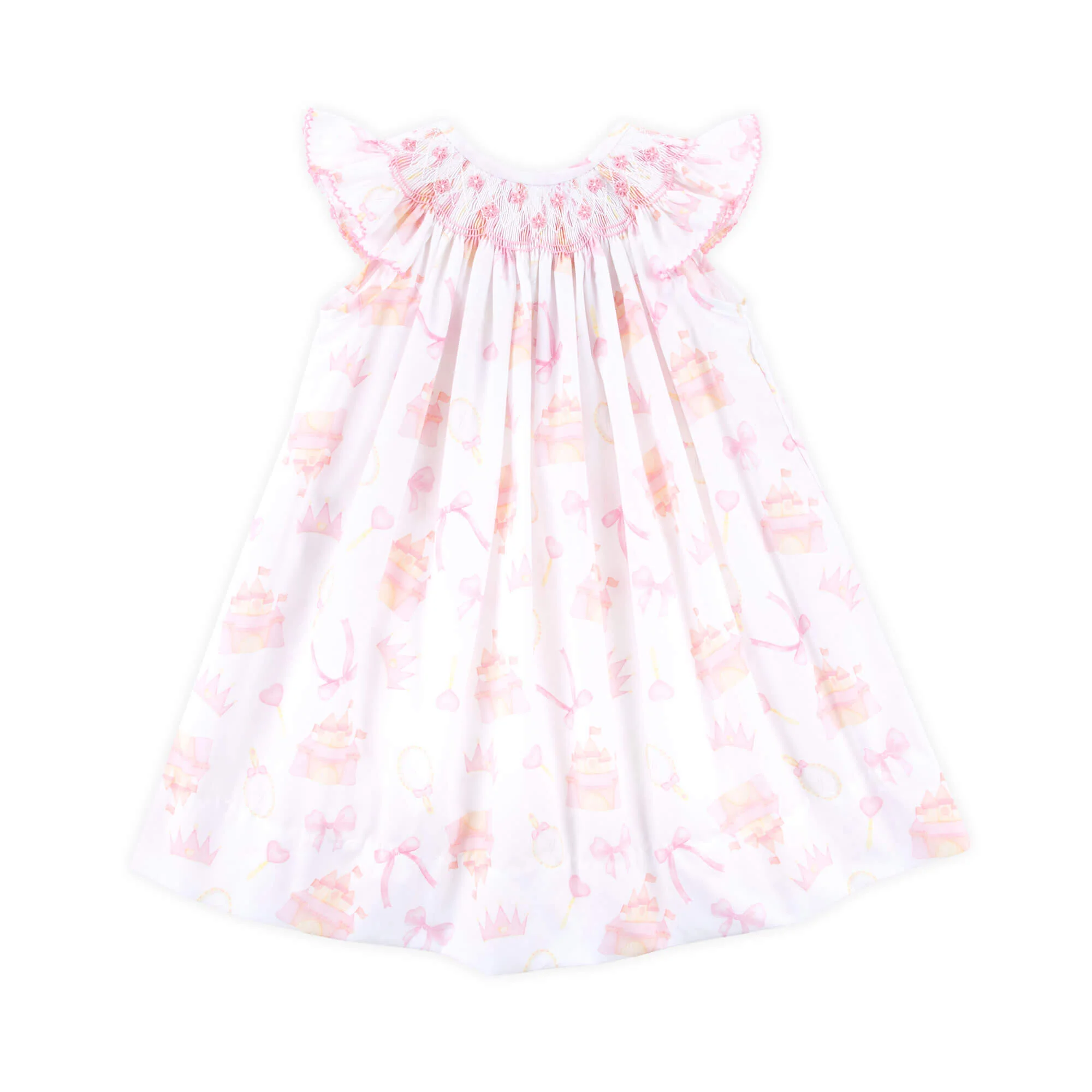 Princess Magic Smocked Angel Sleeve Dress