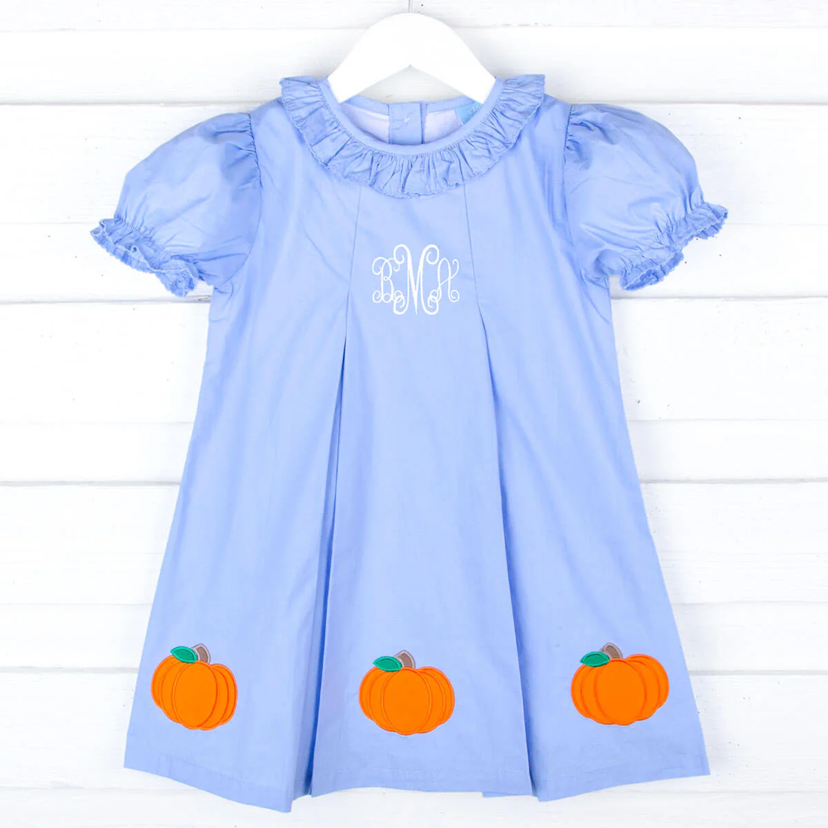 Pumpkin Cluster Light Blue Chloe Dress - Image 2