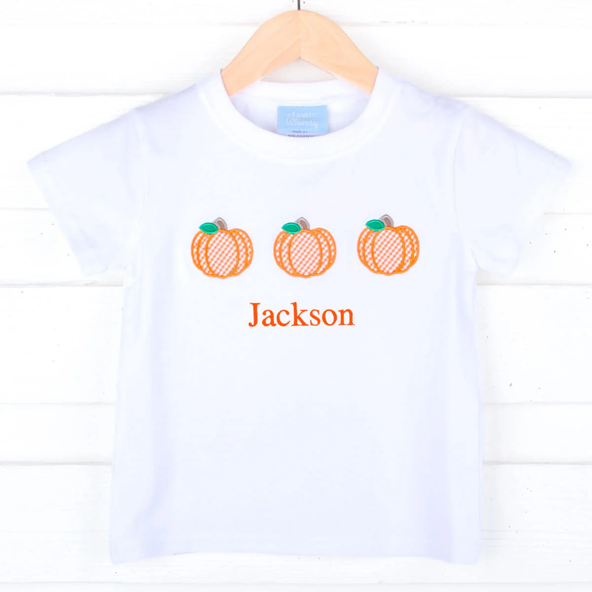 Pumpkin Trio White Short Sleeve Shirt - Image 2