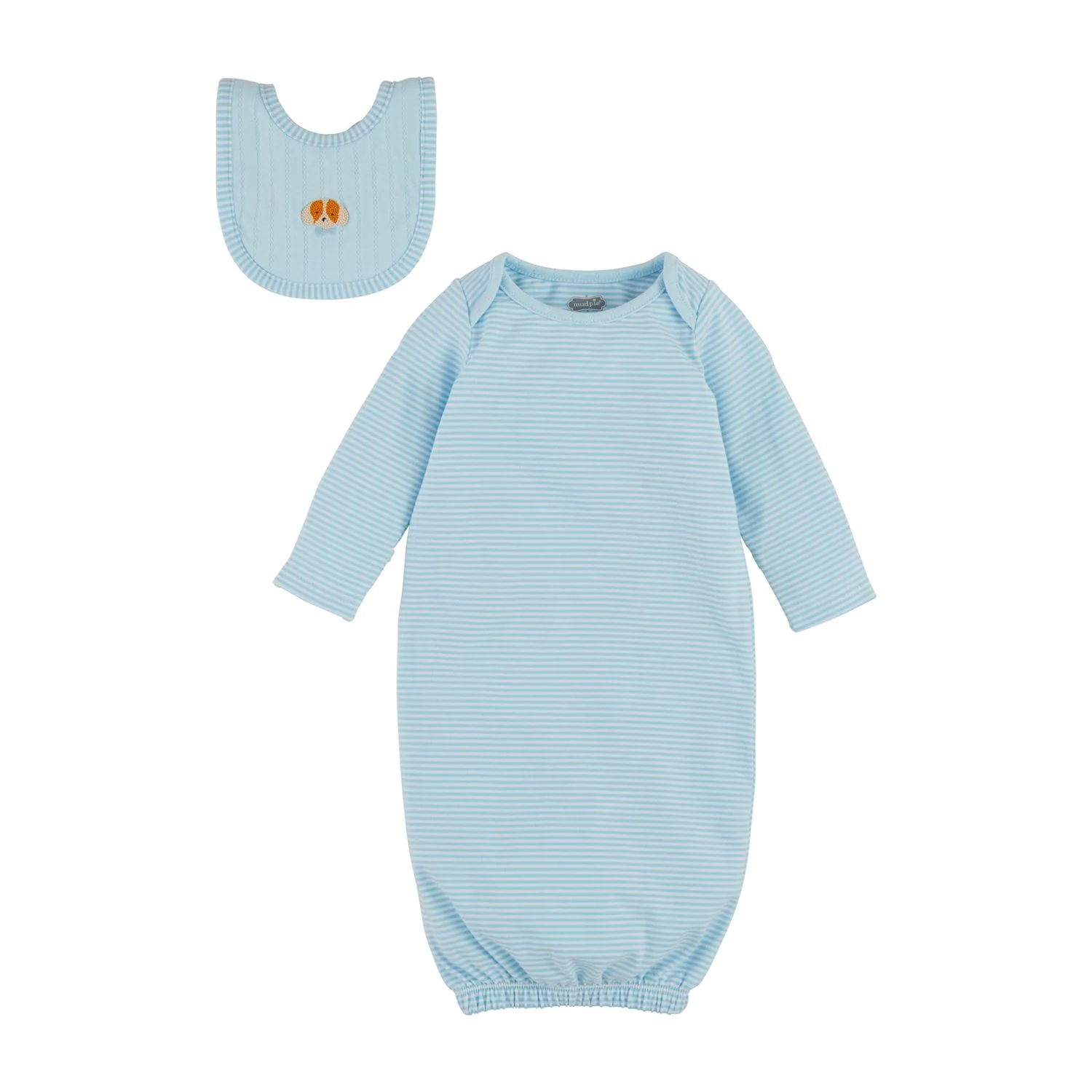 Puppy Bib & Baby Gown Set - Image 2